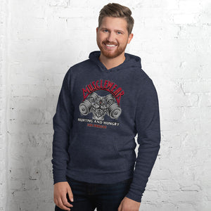 Musclewear LA (Red) Unisex Fleece Hoodie