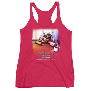 Sloth & Froth Women's Triblend Racerback Tank