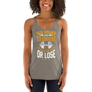 Play The Game Women's Triblend Racerback Tank