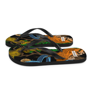 Rainforest Blue Snake Flip-Flops