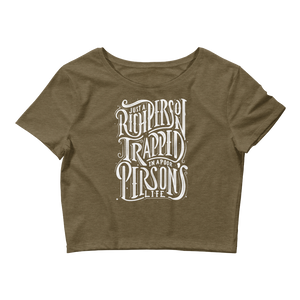 Just a Rich Person Women’s Crop Tee