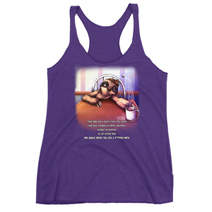 Sloth & Froth Women's Triblend Racerback Tank