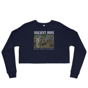 Ancient Iron Muscle Beach Women's Cropped Sweatshirt