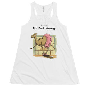 Camel Toe Women's Flowy Racerback Tank