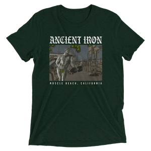 Ancient Iron Muscle Beach Unisex Triblend Tee