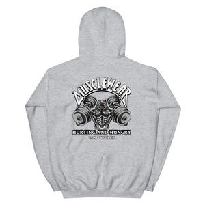 Musclewear LA (White) Unisex Heavyweight Hoodie