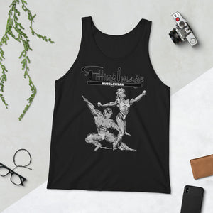 Fitting Image Couple Logo (B/W) Unisex Tank