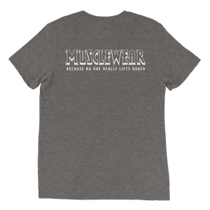 Ancient Iron Muscle Beach Unisex Triblend Tee