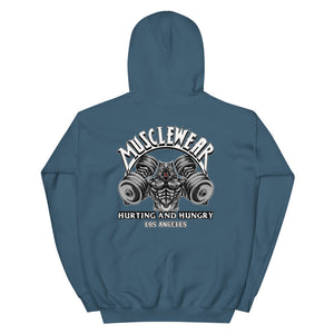 Musclewear LA (White) Unisex Heavyweight Hoodie