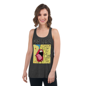Say What You Mean Women's Flowy Racerback Tank