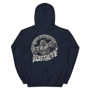 Beastmode (White) Unisex Heavyweight Hoodie