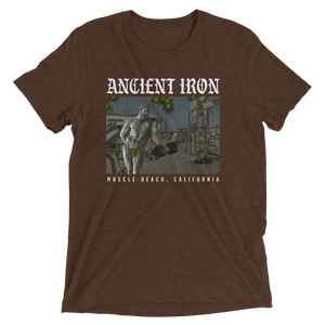 Ancient Iron Muscle Beach Unisex Triblend Tee