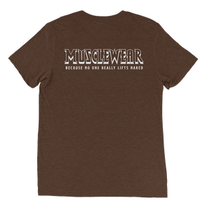 Ancient Iron Muscle Beach Unisex Triblend Tee