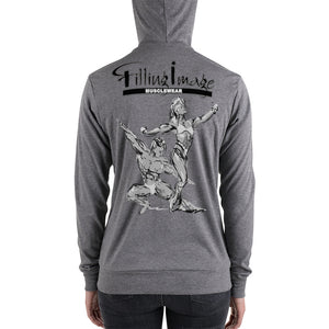 Fitting Image Couple Logo (B/W) Unisex Lightweight Zip Hoodie