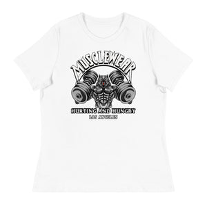 Musclewear LA (White) Women's Relaxed Tee