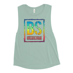 Bullies Suck Rainbow Women's Muscle Tank