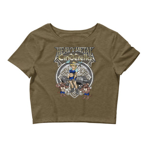 Heavy Metal Cinderella Women’s Crop Tee