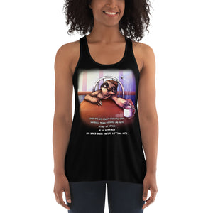 Sloth & Froth Women's Flowy Racerback Tank