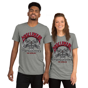 Musclewear LA (Red) Unisex Triblend Tee