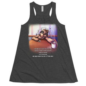 Sloth & Froth Women's Flowy Racerback Tank