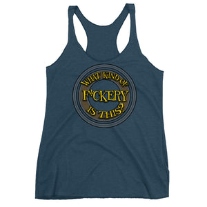 What Is This? Women's Triblend Racerback Tank