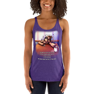 Sloth & Froth Women's Triblend Racerback Tank