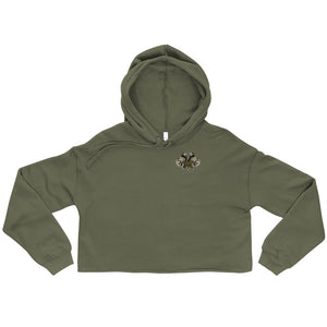 Musclewear LA (Umber) Women's Cropped Hoodie