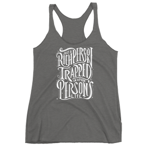 Just a Rich Person Women's Triblend Racerback Tank