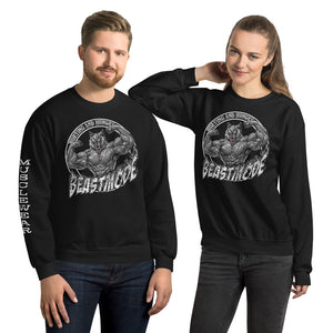 Beastmode (White) Unisex Sweatshirt