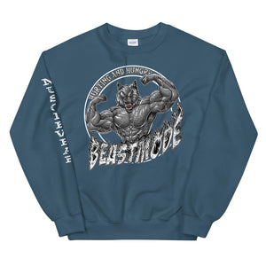 Beastmode (White) Unisex Sweatshirt