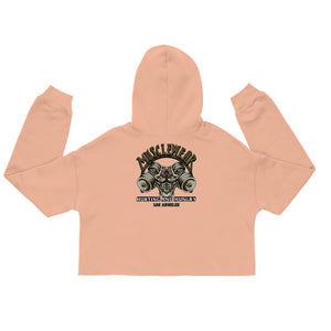 Musclewear LA (Umber) Women's Cropped Hoodie