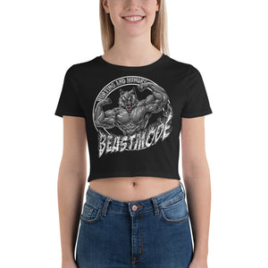 Beastmode (White) Women’s Crop Tee