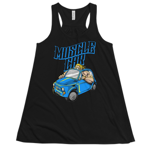 Muscle Car Women's Flowy Racerback Tank