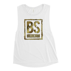 Bullies Suck Golden Women's Muscle Tank