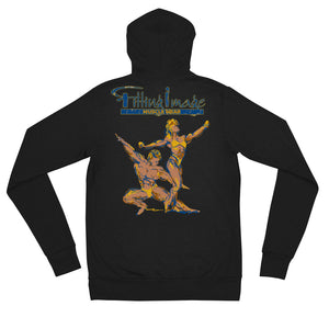 Fitting Image Couple Logo (Blue/Yellow) Unisex Lightweight Zip Hoodie