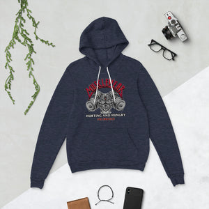 Musclewear LA (Red) Unisex Fleece Hoodie
