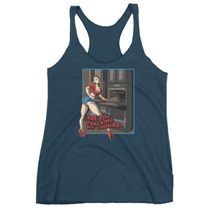 Tracking My Cookies #2 Women's Triblend Racerback Tank