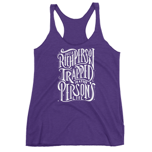 Just a Rich Person Women's Triblend Racerback Tank