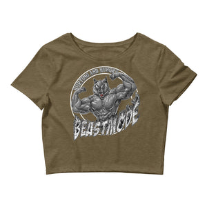 Beastmode (White) Women’s Crop Tee