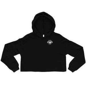 Musclewear LA (White) Women's Cropped Hoodie