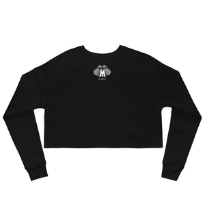 Beastmode (White) Women's Cropped Sweatshirt