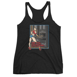 Tracking My Cookies #2 Women's Triblend Racerback Tank