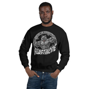 Beastmode (White) Unisex Sweatshirt
