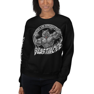 Beastmode (White) Unisex Sweatshirt