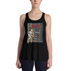 Tracking My Cookies #1 Women's Flowy Racerback Tank