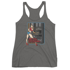 Tracking My Cookies #2 Women's Triblend Racerback Tank