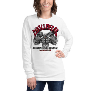 Musclewear LA (Red) Unisex Long Sleeve Tee