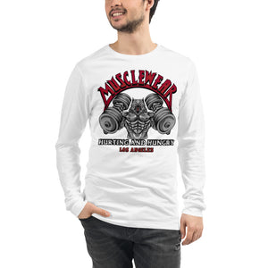 Musclewear LA (Red) Unisex Long Sleeve Tee