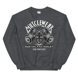 Musclewear LA (White) Unisex Sweatshirt