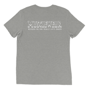 Ancient Iron Muscle Beach Unisex Triblend Tee